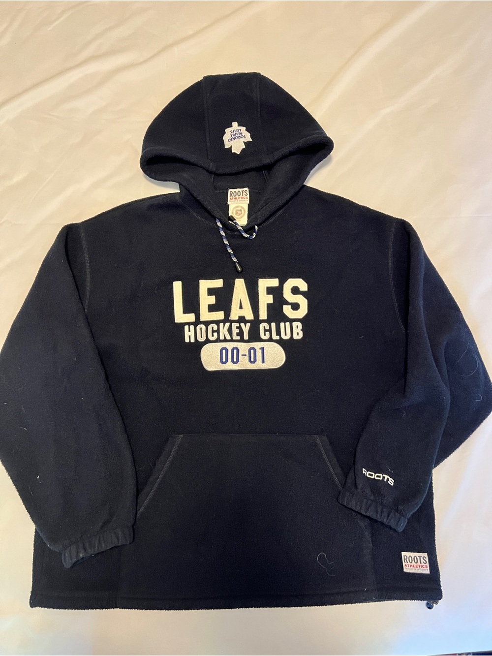 Roots Navy Leafs Hockey Club Pullover Hoodie